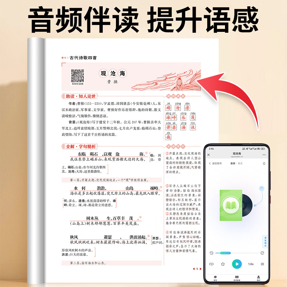 初中生必背古诗词和文言文七年级八九年级课本同步古诗文2026人教版古诗词译注与赏析古文翻译诗词鉴赏真题同步训练 【共6本】古诗文言文+名著+作文+小四门+数理化