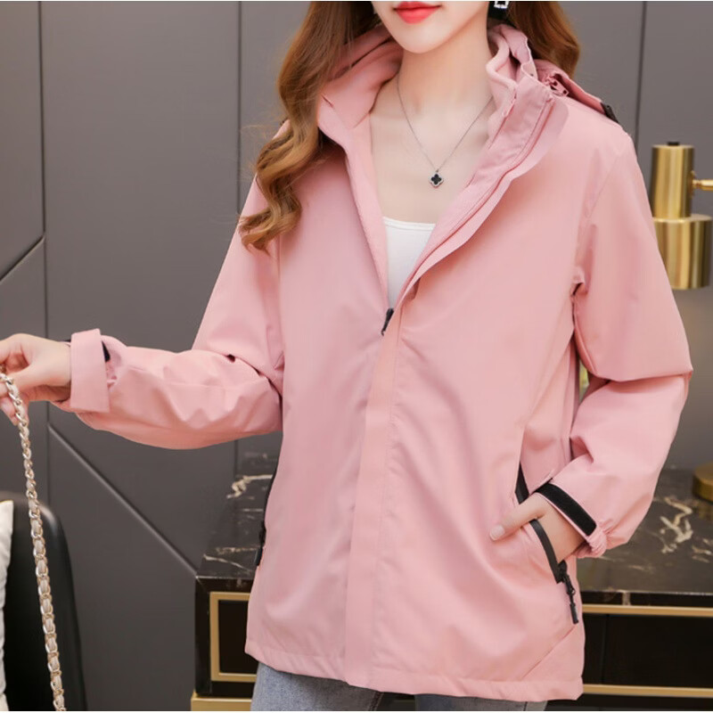 三合一冲锋衣印绣LOGO男女外套冬季防水户外运动夹克校服防风保暖 雾兰男单夹克 5XL