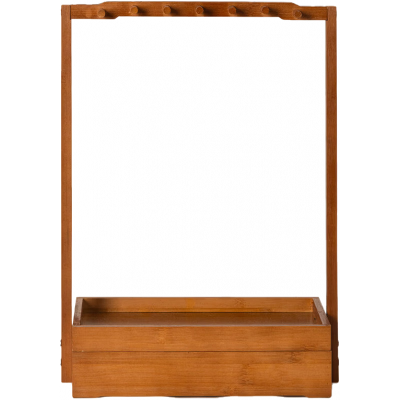 御寶閣筆架毛筆架楠竹筆掛實(shí)木毛筆掛新中式多功能毛筆掛架收納置物架文房四寶擺件書法收納架掛毛筆的筆 雙層楠竹毛筆架