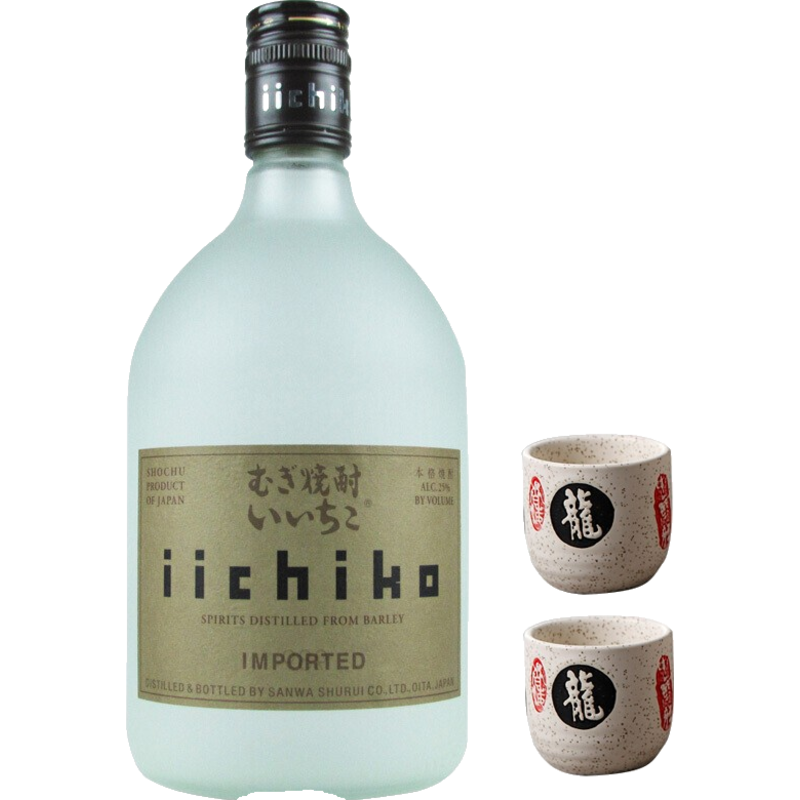 亦竹iichiko日本原瓶进口日本烧酒大麦蒸馏酒 亦竹麦烧酒