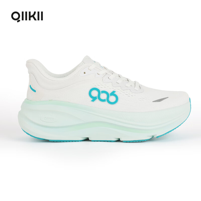 QIIKII专业缓震跑步鞋运动鞋跑鞋透气减震防滑羽毛球徒步登山男女鞋新款 【漫步2.0】霜白/天蓝 38 京东折扣/优惠券
