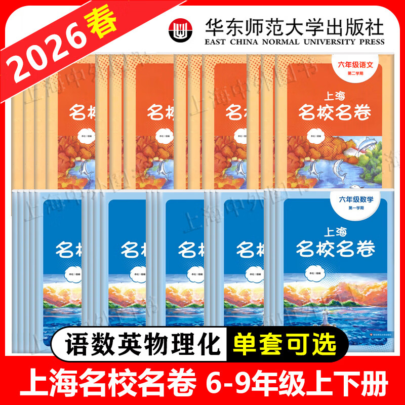 2026春 上海名校名卷六下七八九年级上下册语文数学英语物理化学可选上海新教材配套同步试卷 华东师范大学出版社 8年级下 物理