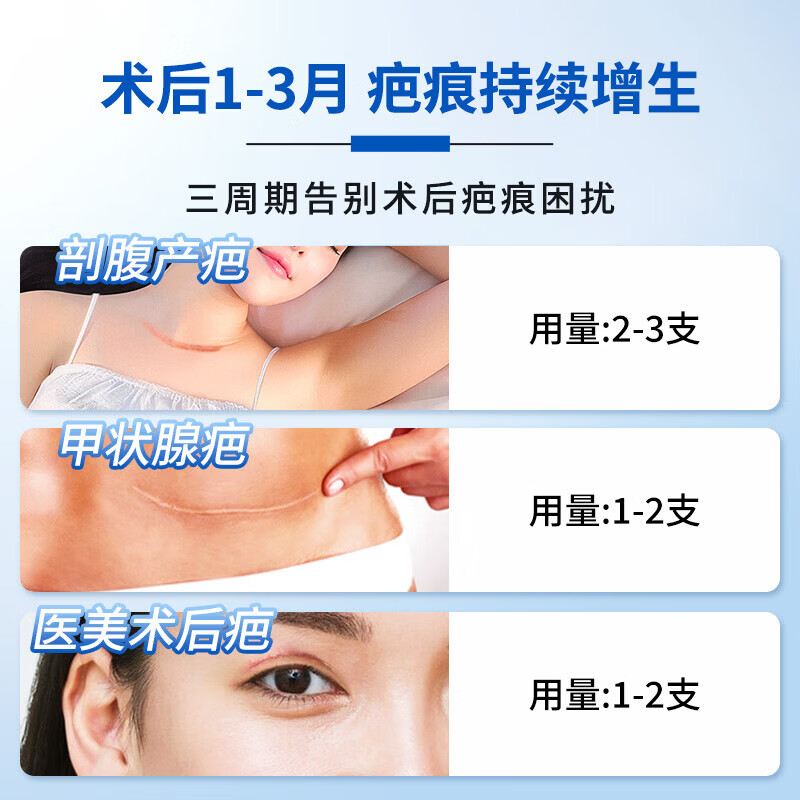 倍舒痕儿童祛疤膏修复硅凝胶手术烫伤摔划增生Dermatix小恐龙7g 倍舒痕成人30g+4g【大面积/增生性疤痕护理】