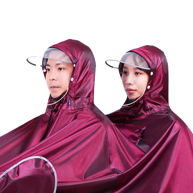 正招電動(dòng)車雨衣雙帽簷配件 雙帽簷