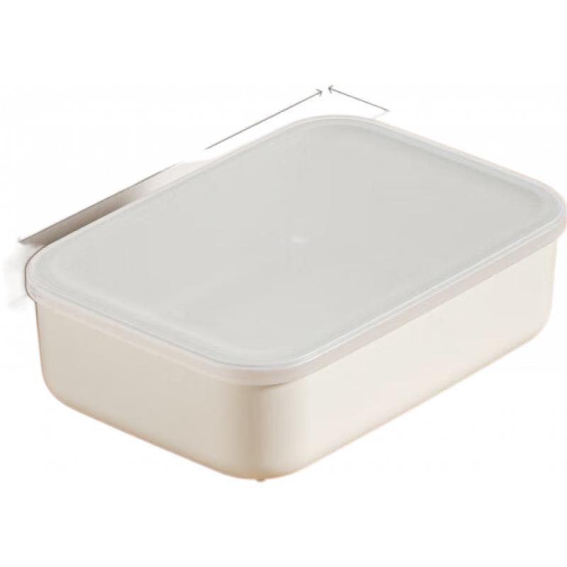 禧天龍桌面收納盒子雜物化妝品收納籃宿舍塑料儲(chǔ)物盒整理盒帶蓋 帶蓋扁款小號(hào)-白色