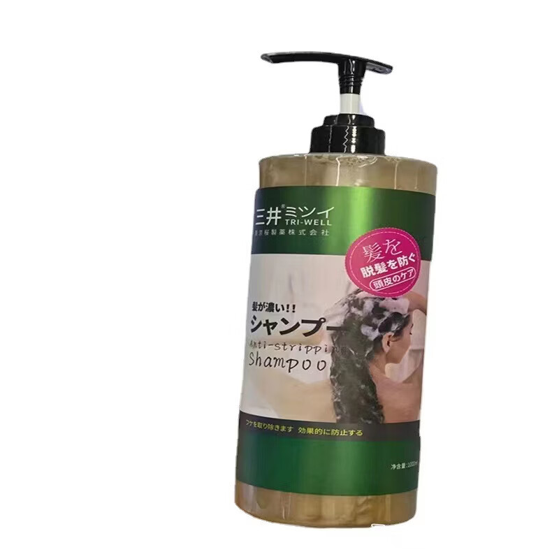 三井(TRI-WELL)防脱育发洗发水生姜头发增防脱发控油蓬松何首乌草本长发姜汁固发 2瓶【防脱控油】 1000mL/瓶