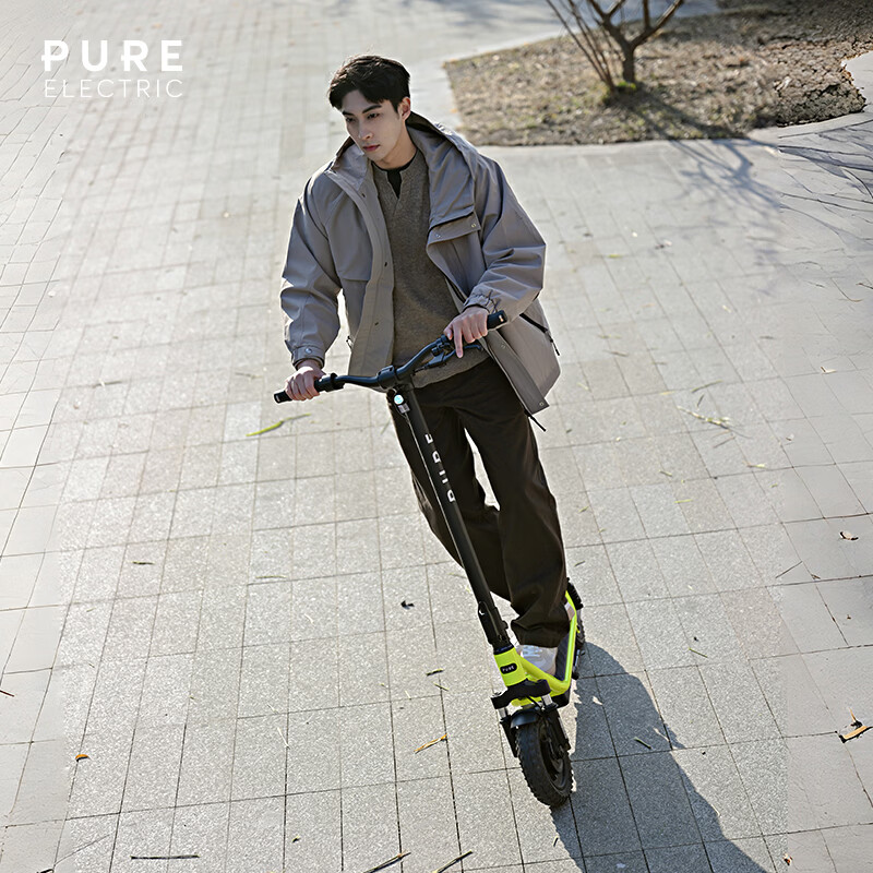 佩尚Pure Electric电动滑板车成人代步便携长续航折叠越野踏板车 PURE AIR5 Ultra 极光黄