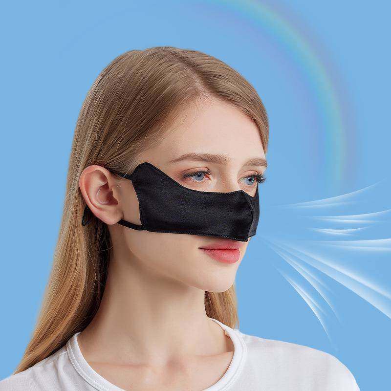 通用霾星人鼻罩儿童 鼻炎猪鼻子霾星人鼻罩真丝睡觉儿童口罩过敏性防