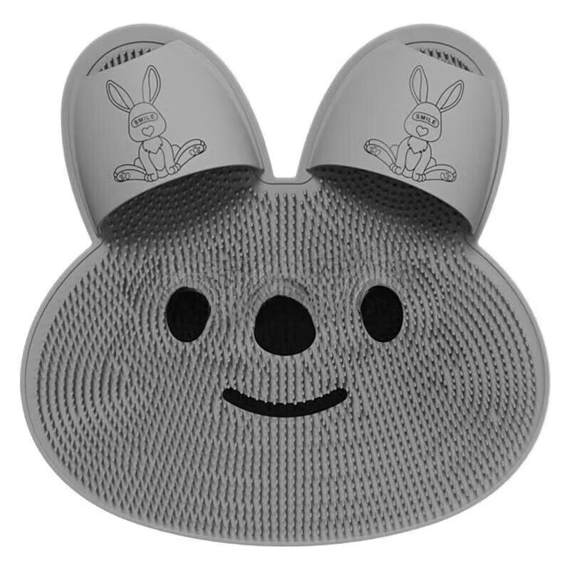 【厂家直供】洗脚搓澡懒人刷脚足底按摩垫子家用浴室防滑洗脚带吸 白色30*30