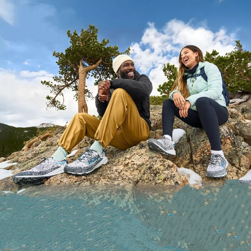 HOKA HOKA FOOT男女款飞速羚羊6运动休闲鞋 SPEEDGOAT 6 轻量透气越野跑鞋 星辰灰|太空蓝 45