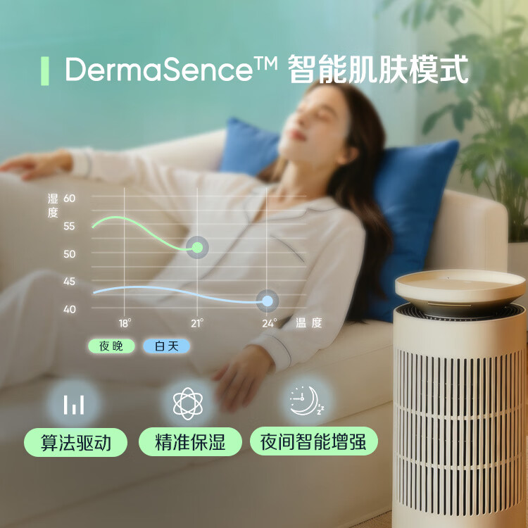 布鲁雅尔（Blueair） DH5i空气净化器加湿净化一体机静音无雾加湿家用客厅卧室 母婴级认证