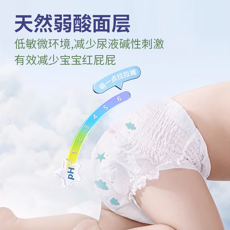 萌一点纸尿裤拉拉裤XXXXL超大码3XL婴儿超薄透气儿童大童4XL大号尿不湿 【拉拉裤】3XL码 34片/包 1包【袋装发货】