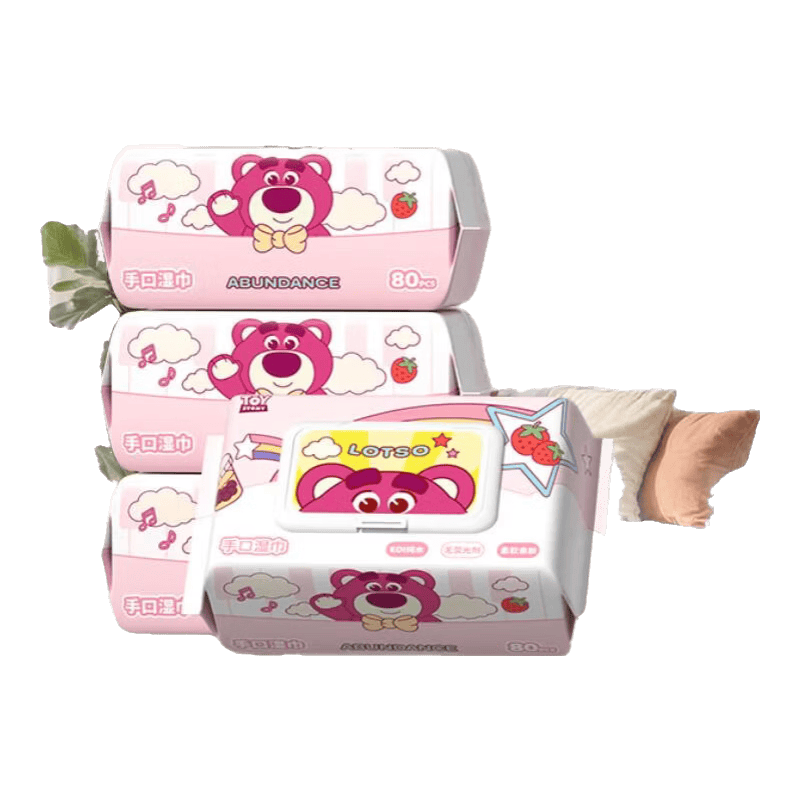 爱怡优×迪士尼联名 手口湿巾EDI纯水婴儿湿巾纸手口屁屁清洁专用湿纸巾 【200*150mm】80抽2包