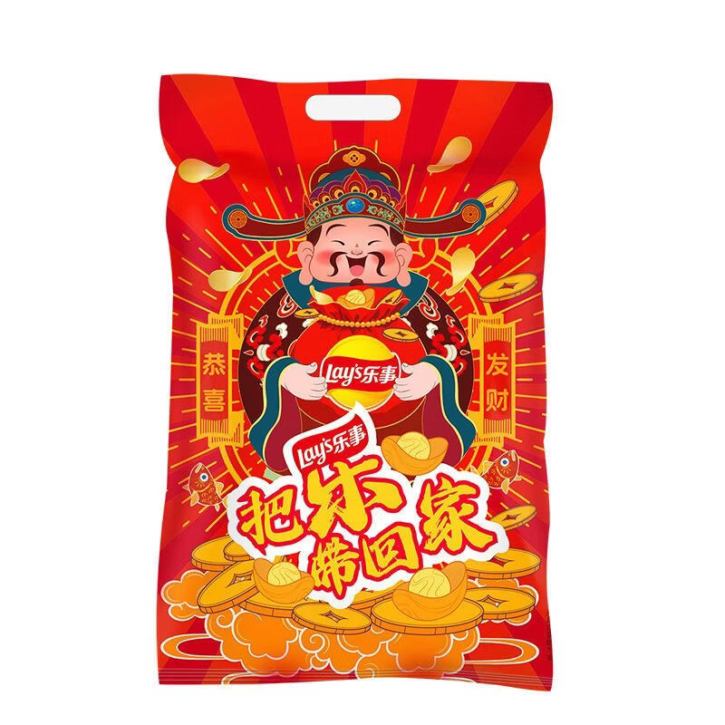 乐事（Lay's）【1316人好评】礼盒礼包乐事薯片810g组合走亲戚小吃分享送礼零食 乐事新年零食810g