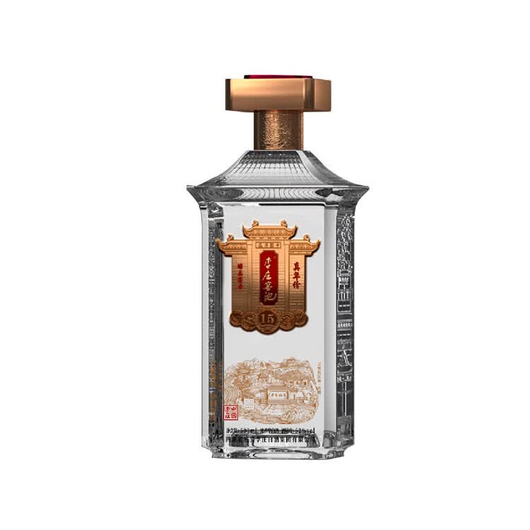 李庄窖池真年份15 39度浓香型白酒 52度礼盒装酒 52度 500mL 1瓶