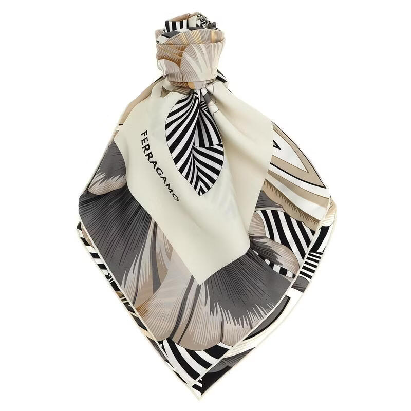 女士围巾保暖防风大方冬季通勤丝巾时尚 花色 tu