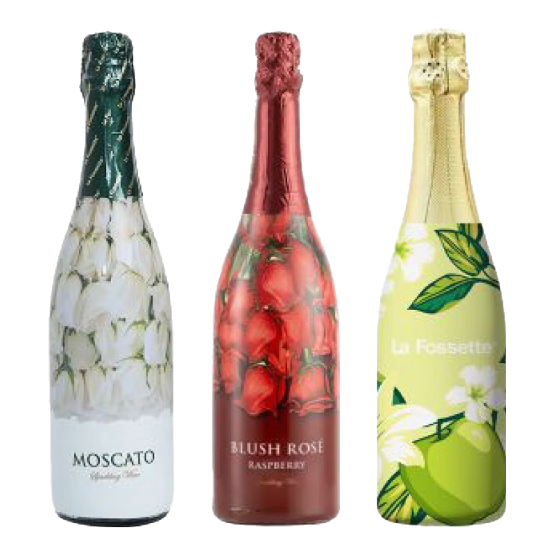 醉鵝娘小花束紅白玫瑰起泡酒伊芙花園氣泡蘋果酒浪漫情 紅玫瑰