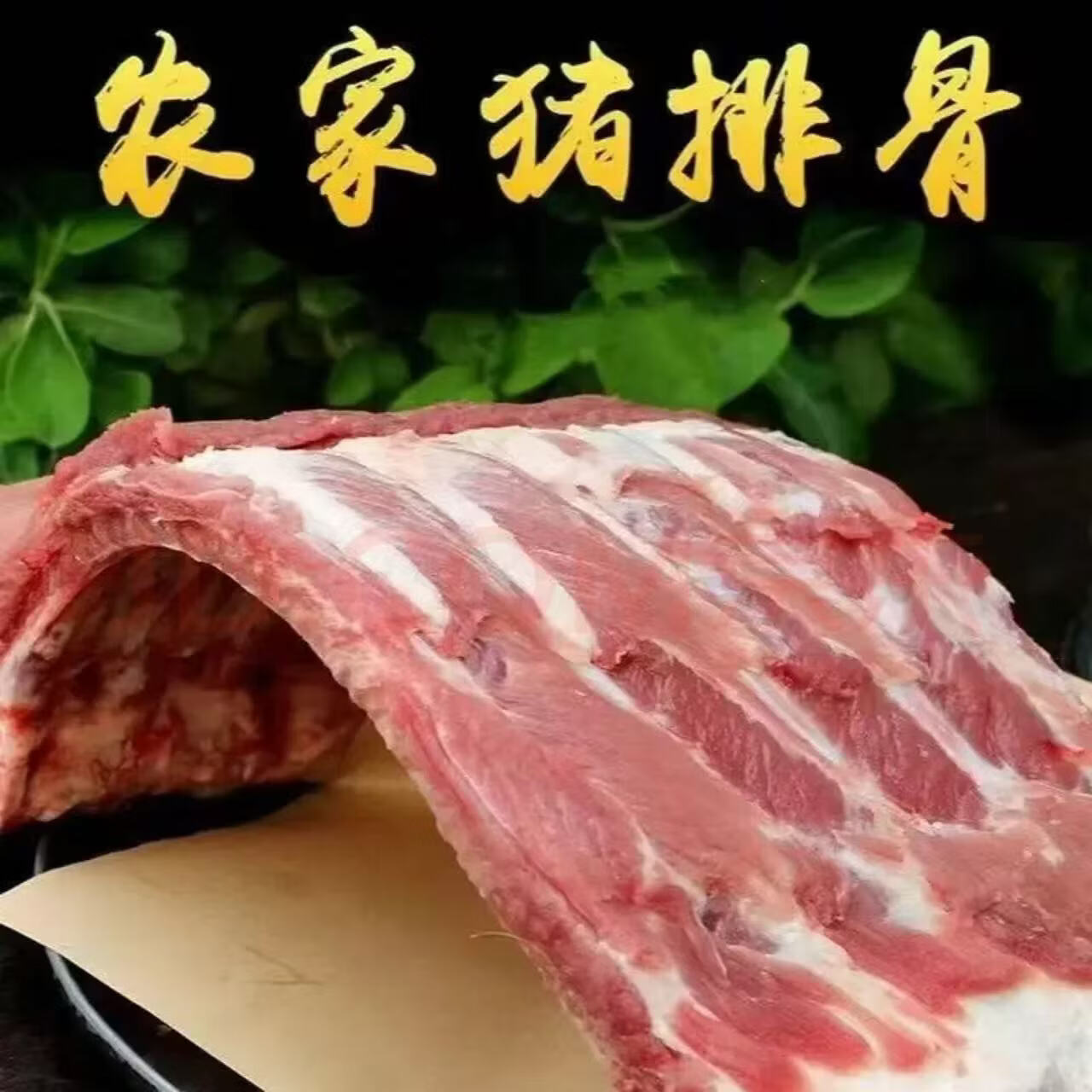 排骨猪肋排新鲜黑猪肉农家散养土猪肉生猪肉小排原切冷冻生鲜肉类 【精修猪前排】5斤净重（-带脊骨）