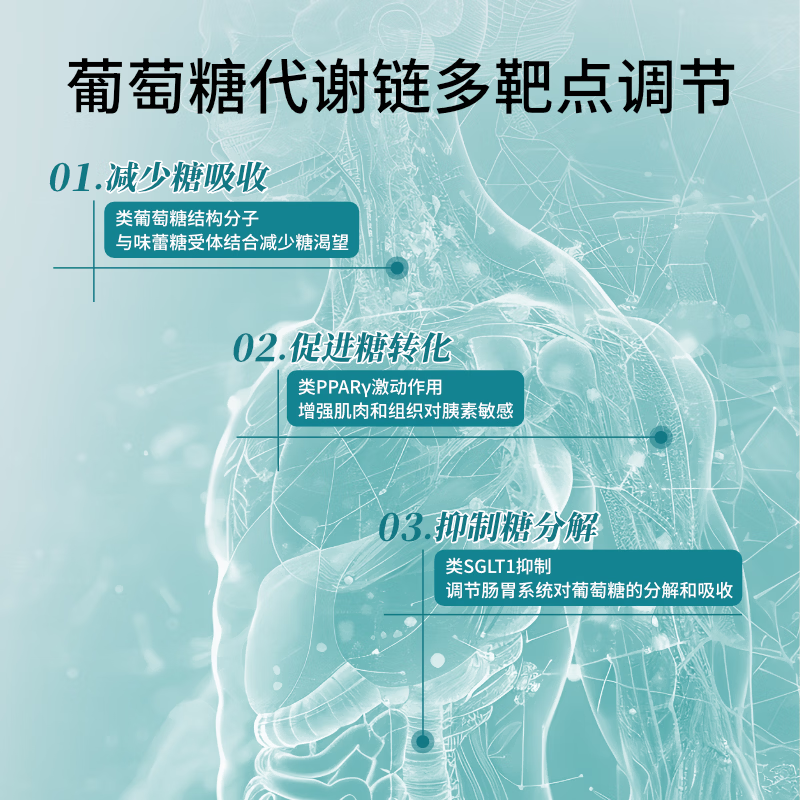 CuraLife康律灵美国进口调节血糖中老年人血糖平衡胶囊9种纯植物配方控糖 180粒*6瓶
