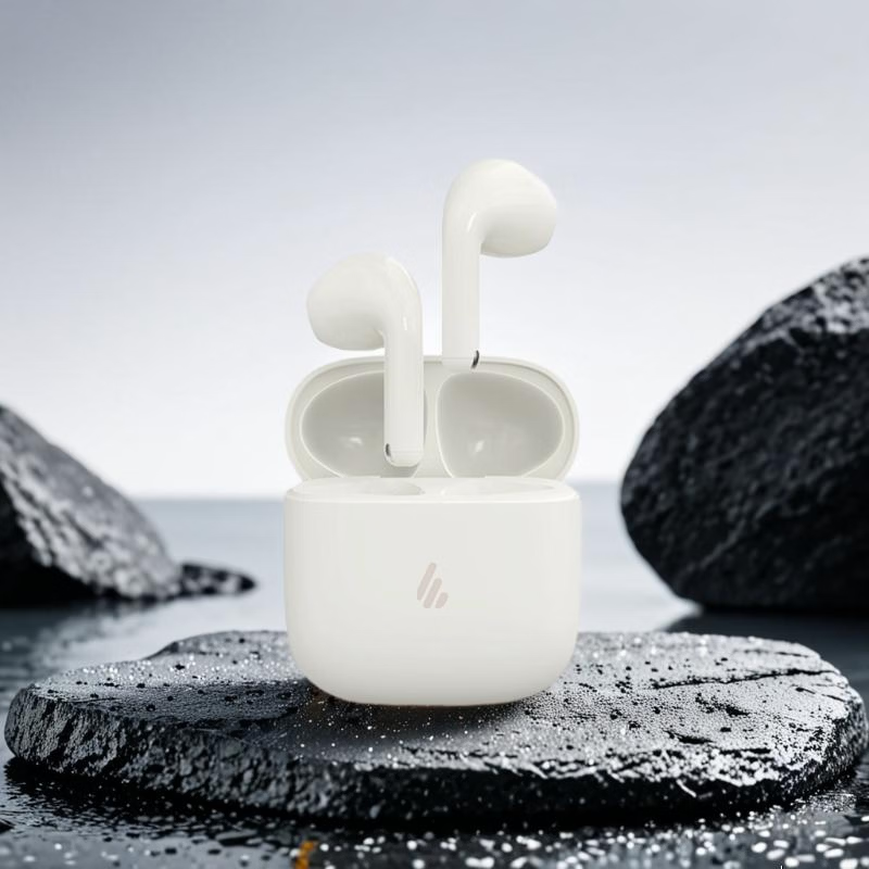 漫步者【顺丰】EchoAir真无线蓝牙6.0耳机半入耳式降噪超长久续航同声传译适用华为小米OPPO苹果手机耳机 【定位防丢失+同声传译】Echo Air云絮白