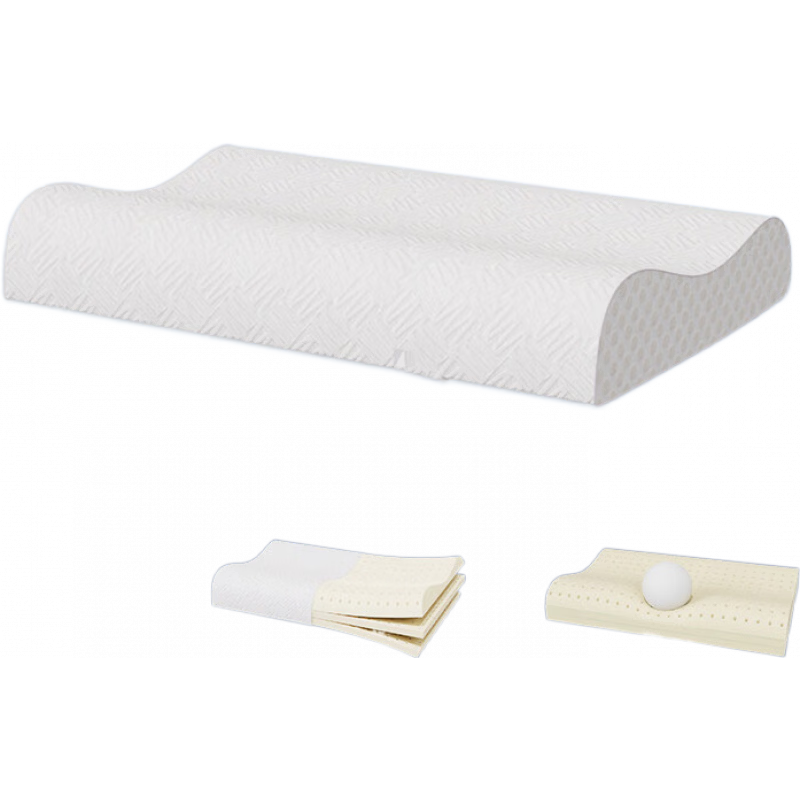 絲漣特拉雷乳膠枕頭芯高低可調(diào)節(jié)頸椎枕新款 微風(fēng)透氣枕*1 8cm 6-