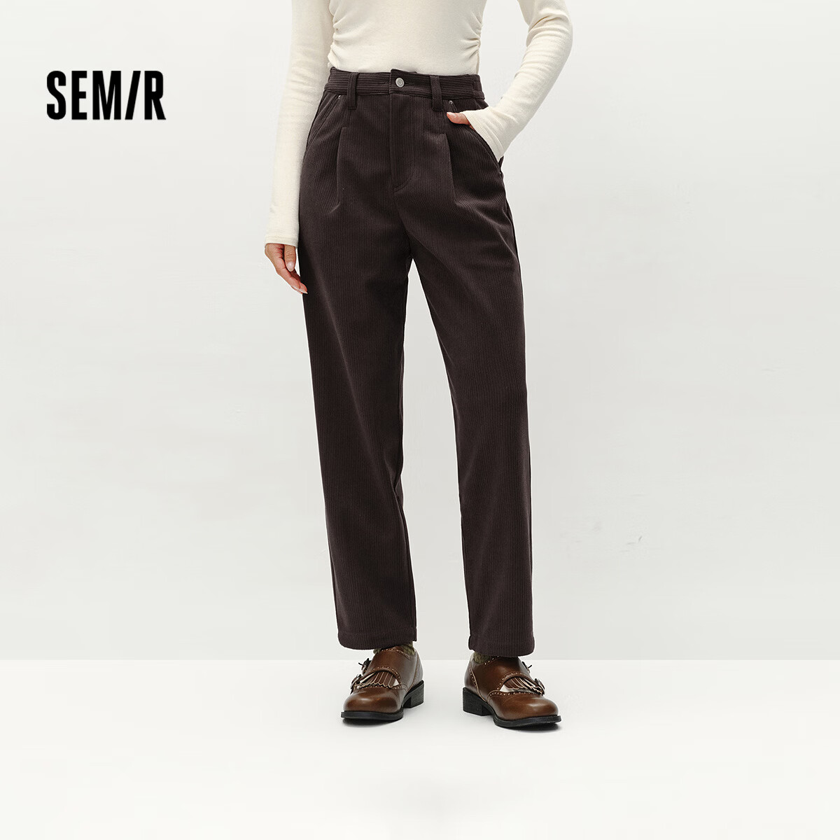 森马（Semir）【休闲裤福袋】休闲裤男长裤冬季时尚裤子百搭潮流裤子休闲裤子 B款（女款）-深咖啡 L