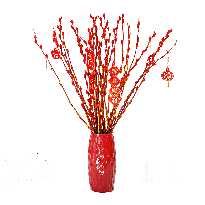 ���ڲ�����ֲ�����������滨��֦�����ڼ���ɫ���������ܸɻ���֦���ԾӼ�װ��ϲ�� 45cm������20֦������ƿ+���� 8.98Ԫ