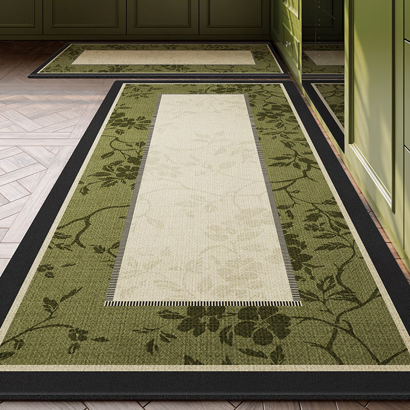 Y U-LIVE厨房地垫防滑防油可擦免洗吸水吸油2026新款耐脏硅藻泥专用地 硅藻泥-浮翠 40cm×200cm