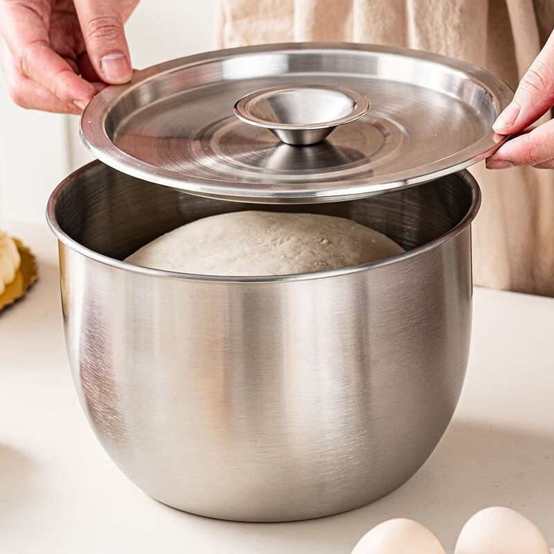 咏夏316不锈钢食品级蛋糕磨具空气炸锅烤箱打蛋盆专用耐高温烘焙专用. 【小号】无盖 .