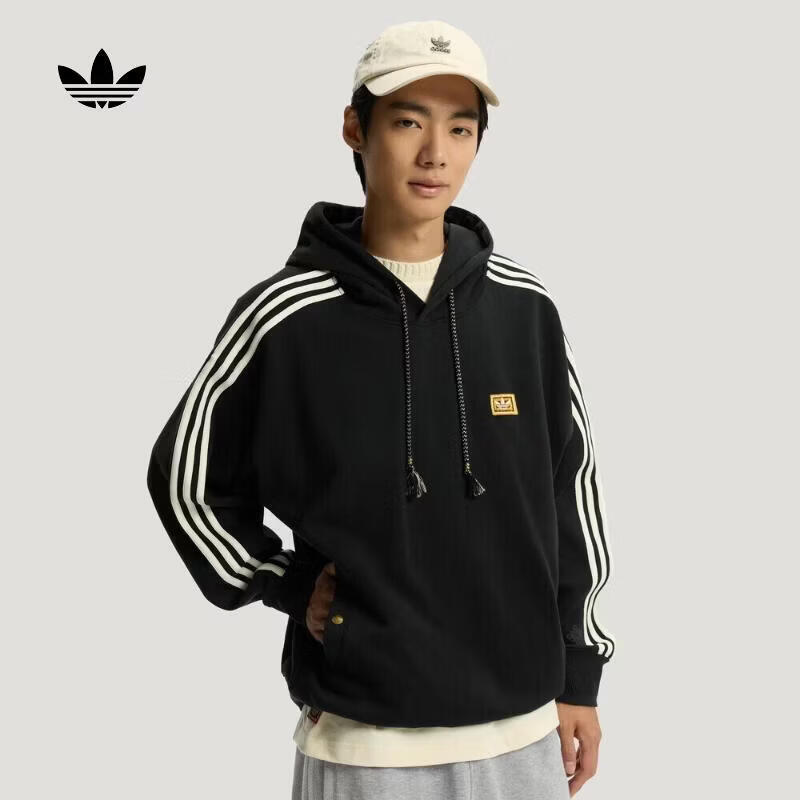 阿迪达斯 adidas【滔搏运动】三叶草男子LNY HOODIE M卫衣 KT0645 L