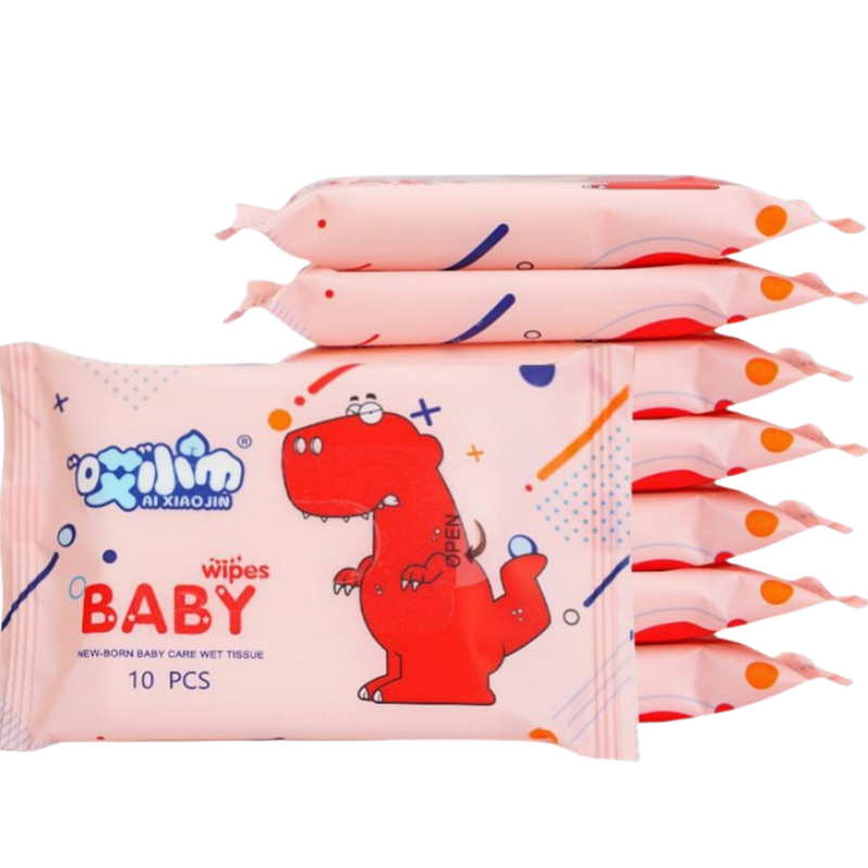 ������ƽ�桿��ͯʪ��Ӥ���ֿڴ�ˮС������ͨ�ñ�Я����ë��̺ 1����10�鼪����ʪjin�� 3Ԫ