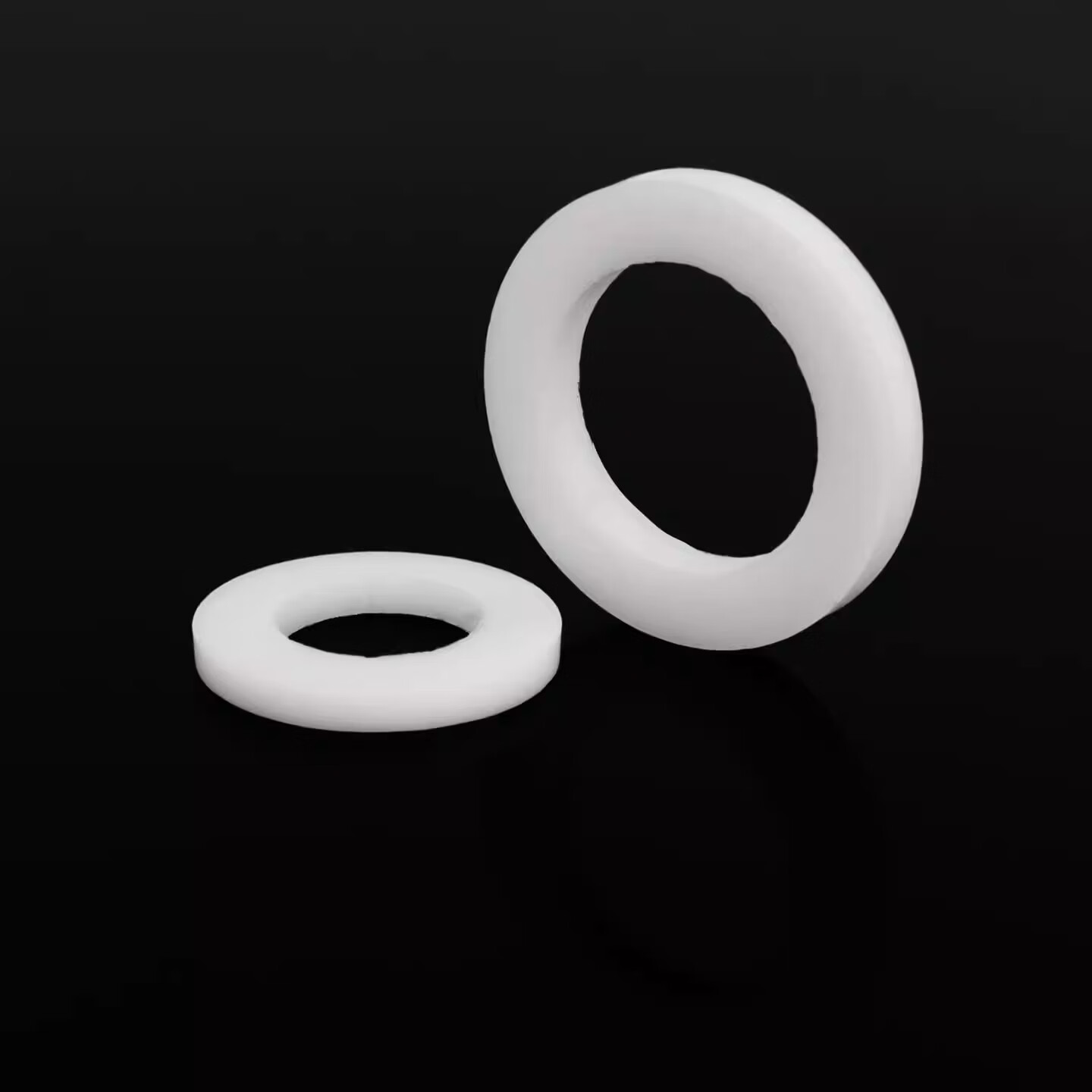 天卓五金四氟垫片法兰聚四氟乙烯铁氟龙耐高温ptfe密封垫片垫圈DN25DN50 抗压耐磨，表面无毛刺