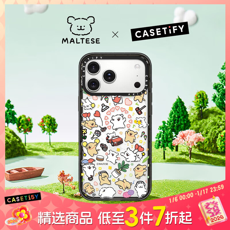 CASETIFY Maltese����С�� С������� ������iPhone17/16/15 Air/Plus/Pro/Max ƻ���ֻ��� ͸���ڿ� iPhone 17 Pro Max 387Ԫ