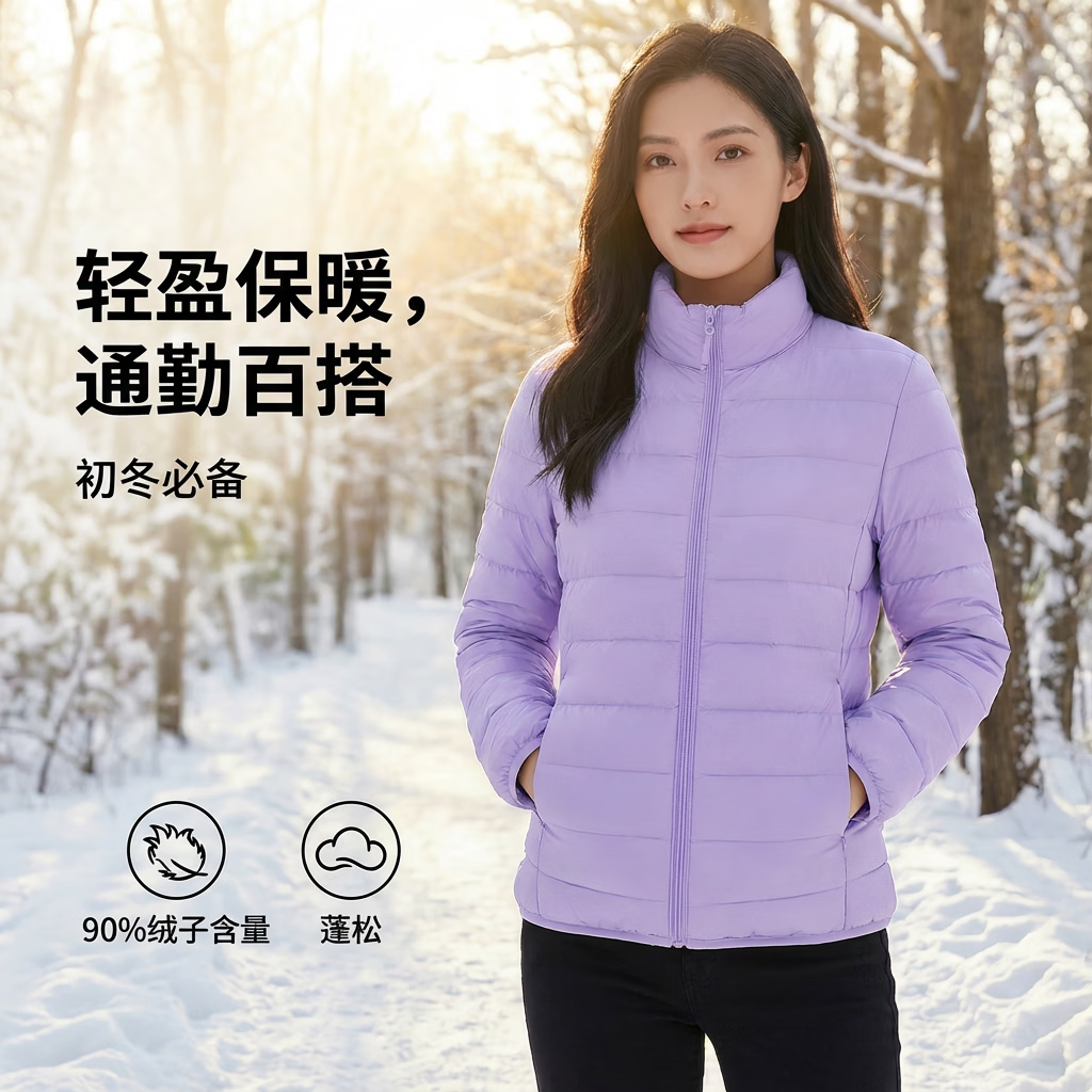 【达人专属】骐骥红锁温轻薄女款短款羽绒服潮流休闲韩版款薄外套 粉色 L (170) 110-125斤 【达人专属】骐骥红锁温轻薄女款短款羽绒服潮流休闲韩版款薄外套 粉色 L (170) 110-125斤