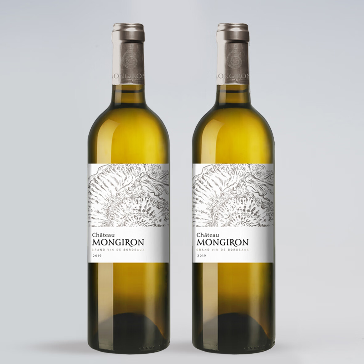 酩颂酒庄法国波尔多原装进口干白葡萄酒2019礼盒礼物 2支装 京东折扣/优惠券