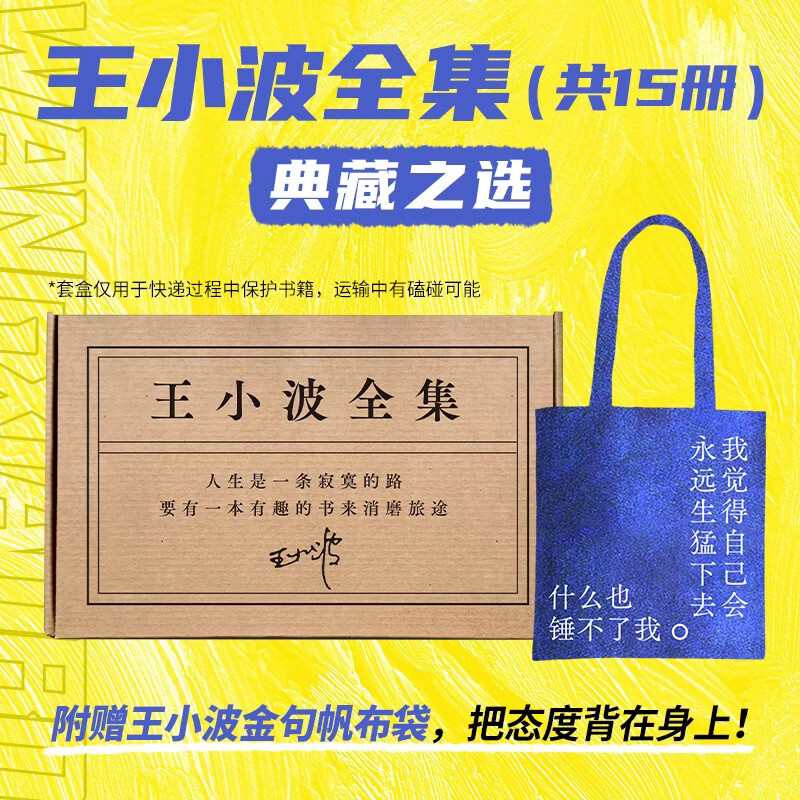 王小波全集 全15册 赠帆布包 王小波小说 杂文 书信等作品全收录