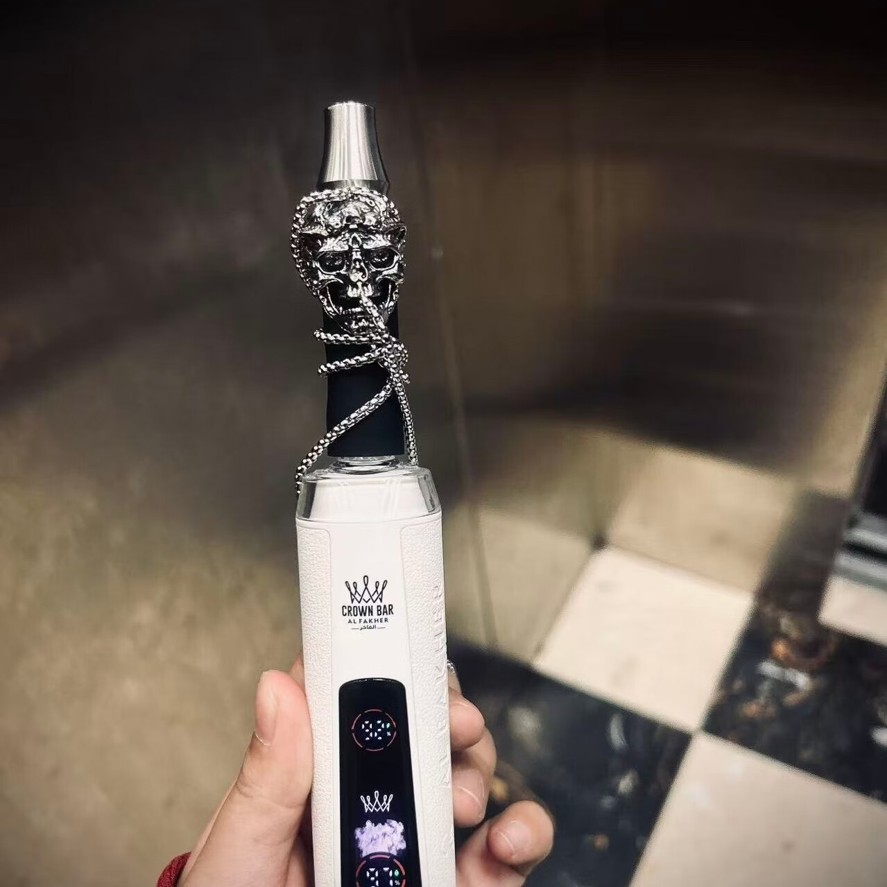 阿拉伯水烟全套酒吧阿尔法赫水烟KTV单管AIFakher水烟筒 多色 纯白 1支 京东折扣/优惠券