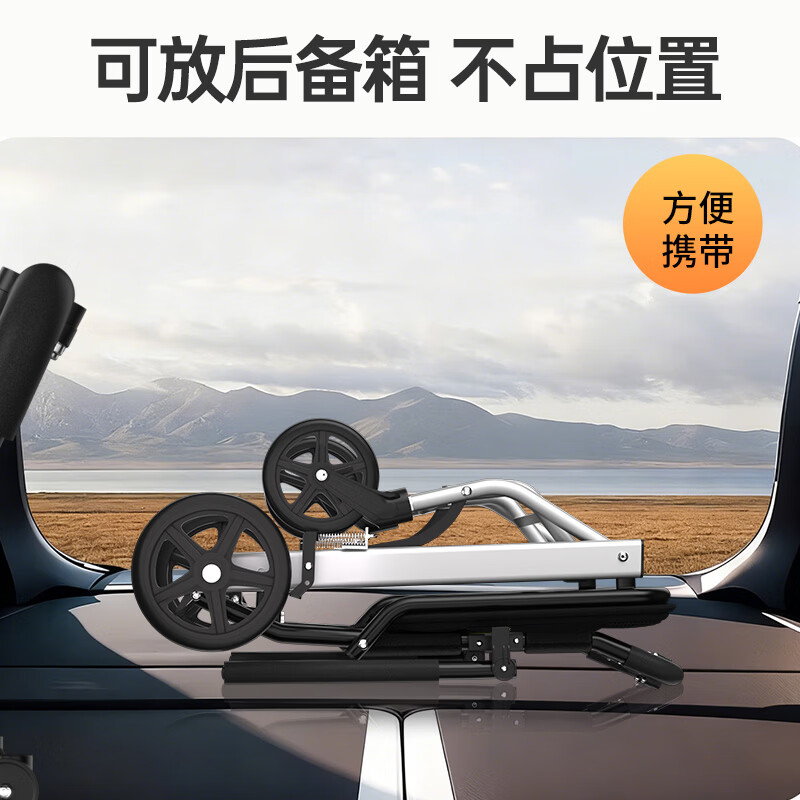 迪护轮椅折叠老人轻便旅行手推车专用出行 超轻便小型便携式可上飞机  01碳钢*8寸实心轮*牛津坐垫