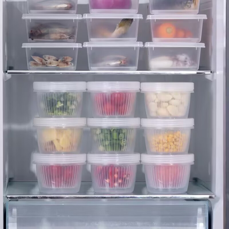 葱姜蒜收纳盒辣椒香菜保鲜盒厨房专用备菜盒冷冻冰箱香葱蒜末葱花 三个