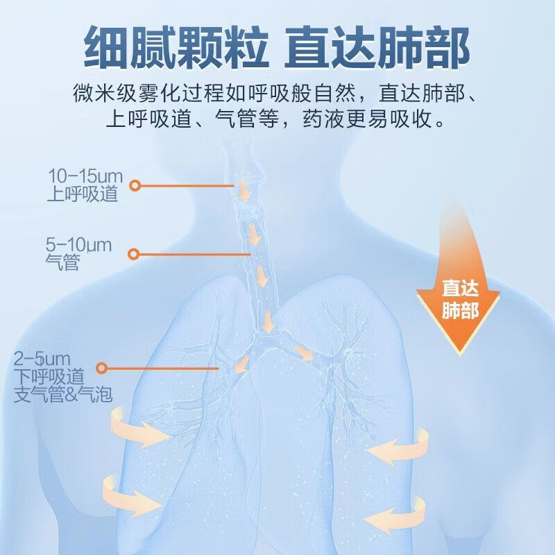 可孚雾化机儿童医用级医院同款静音雾气喷雾机止L咳化痰家用便捷 C型L*10【单配件】
