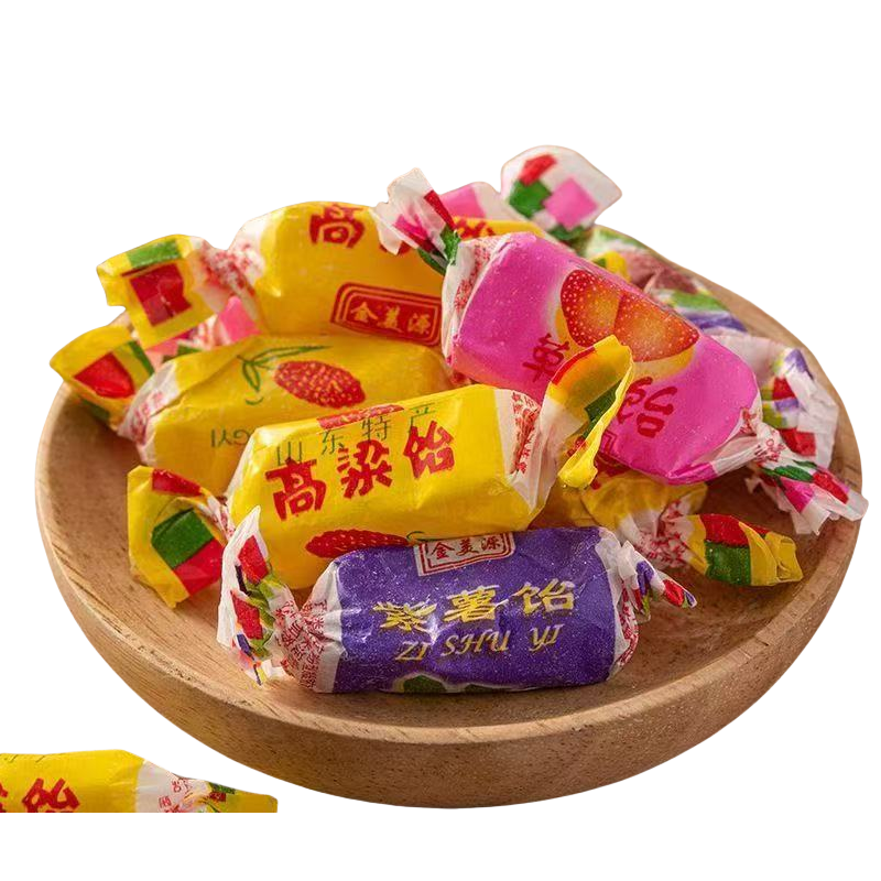 高粱饴软糖正宗山东特产网红拉丝口味混合年货零食糖果批发原味 多口味高粱饴1斤