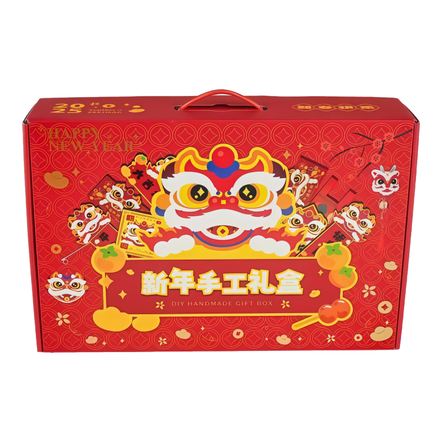 山姆2025春节新年大吉大利玩具DIY手工礼盒醒狮春联红包窗花灯笼 新年礼盒