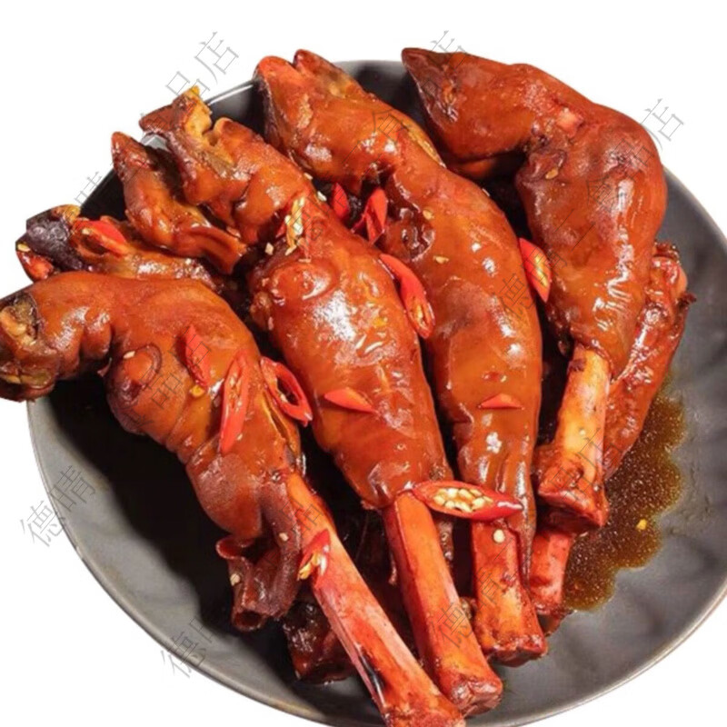 下酒菜真空正宗整只熟食河南秘制卤羊蹄羊脚开袋即食麻辣羊蹄 卤味羊蹄350g*13只装