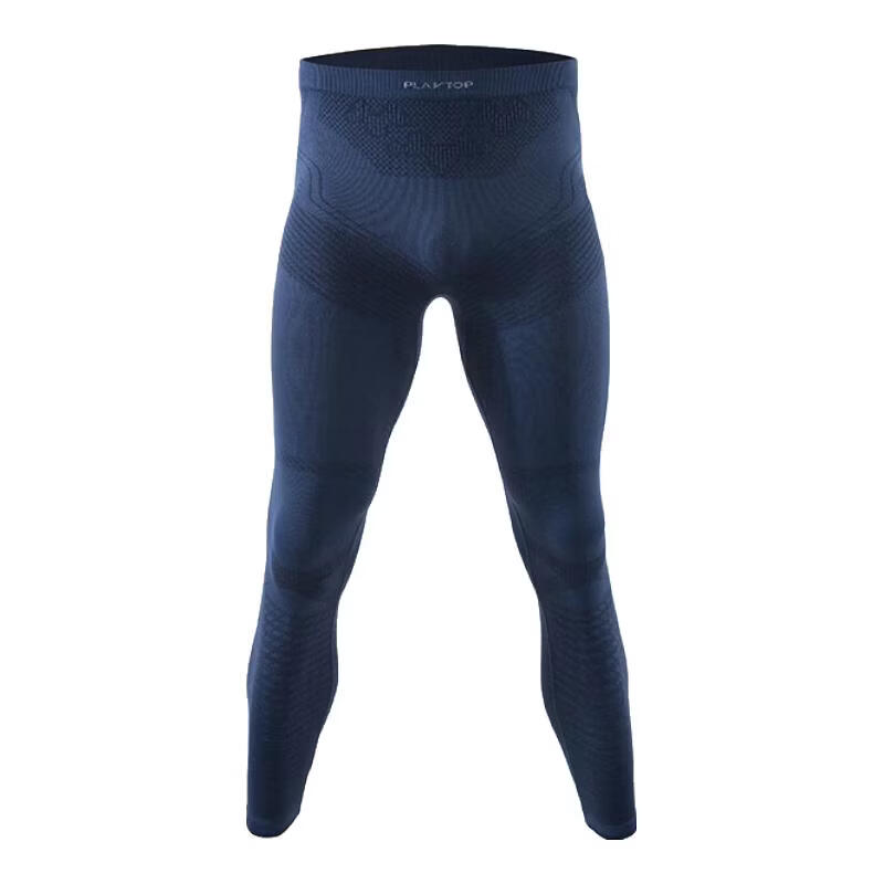 PLAYTOP 暖奢·羊绒羊毛滑雪速干衣户外运动功能贴身层健身透气保暖打底 帝释青-长裤 XXL