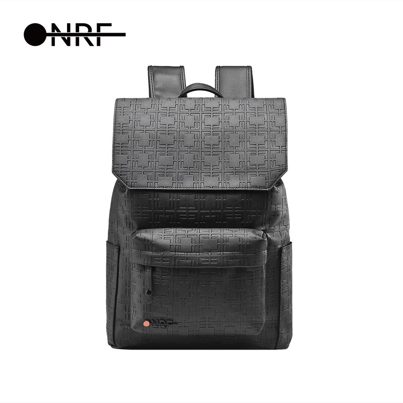 ONRF时尚百搭大容量男士双肩包通勤轻商务休闲外出差通用电脑背包 F1078 京东折扣/优惠券