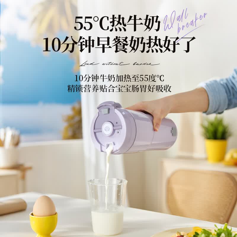 大宇（DAEWOO）新款迷你豆浆机智能保温全自动家用便携鲜榨果汁直饮免过滤家用小型1-2人蔬菜水果料理破壁机SM19 组合优惠购（烤箱+豆浆杯） 0.35L