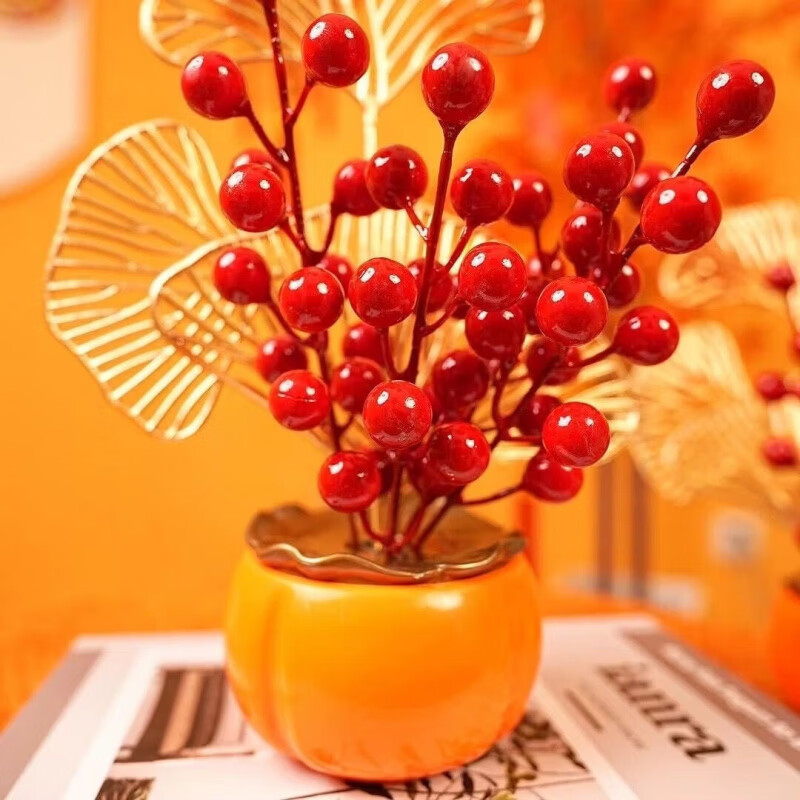 清洁JTT 柿柿如意摆件 俩个装