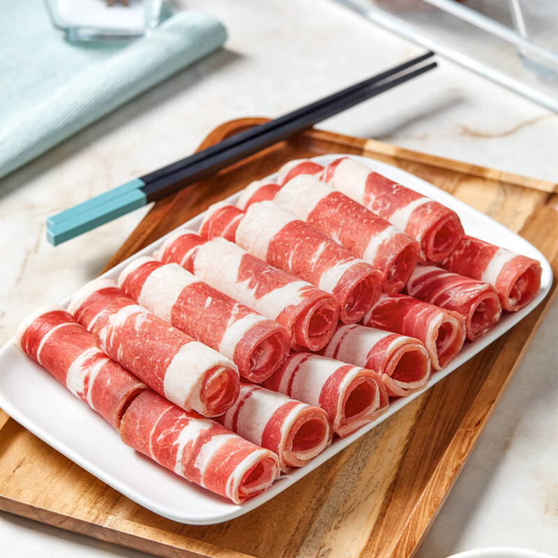 天莱香牛 有机肥牛肉卷 300g*3盒 原切牛肉 谷饲 中高档火锅食材 国产生鲜 【配料干净】有机牛肉卷300g*3盒