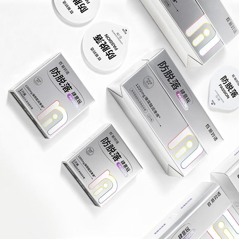 NI新对话避孕套防脱落无储玻尿酸防滑脱免洗安全套男用官方正品旗舰 全家福囤货【共44只】送体验装试用