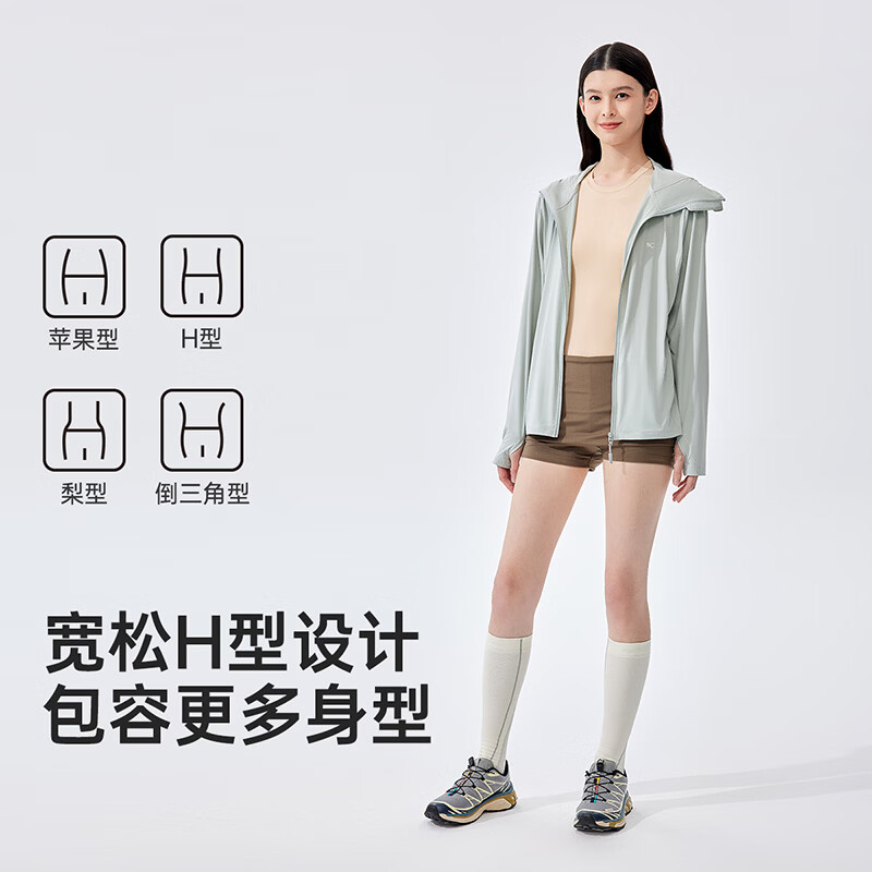 VVC成毅同款防晒衣男女502UV防晒服凉感透气冰丝皮肤衣外套 寂静灰(1.0冰晶衣) L (160-170/50KG-60KG)